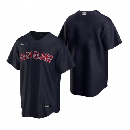 Men's Nike Cleveland Guardians Blank Navy Alternate Baseball Jersey